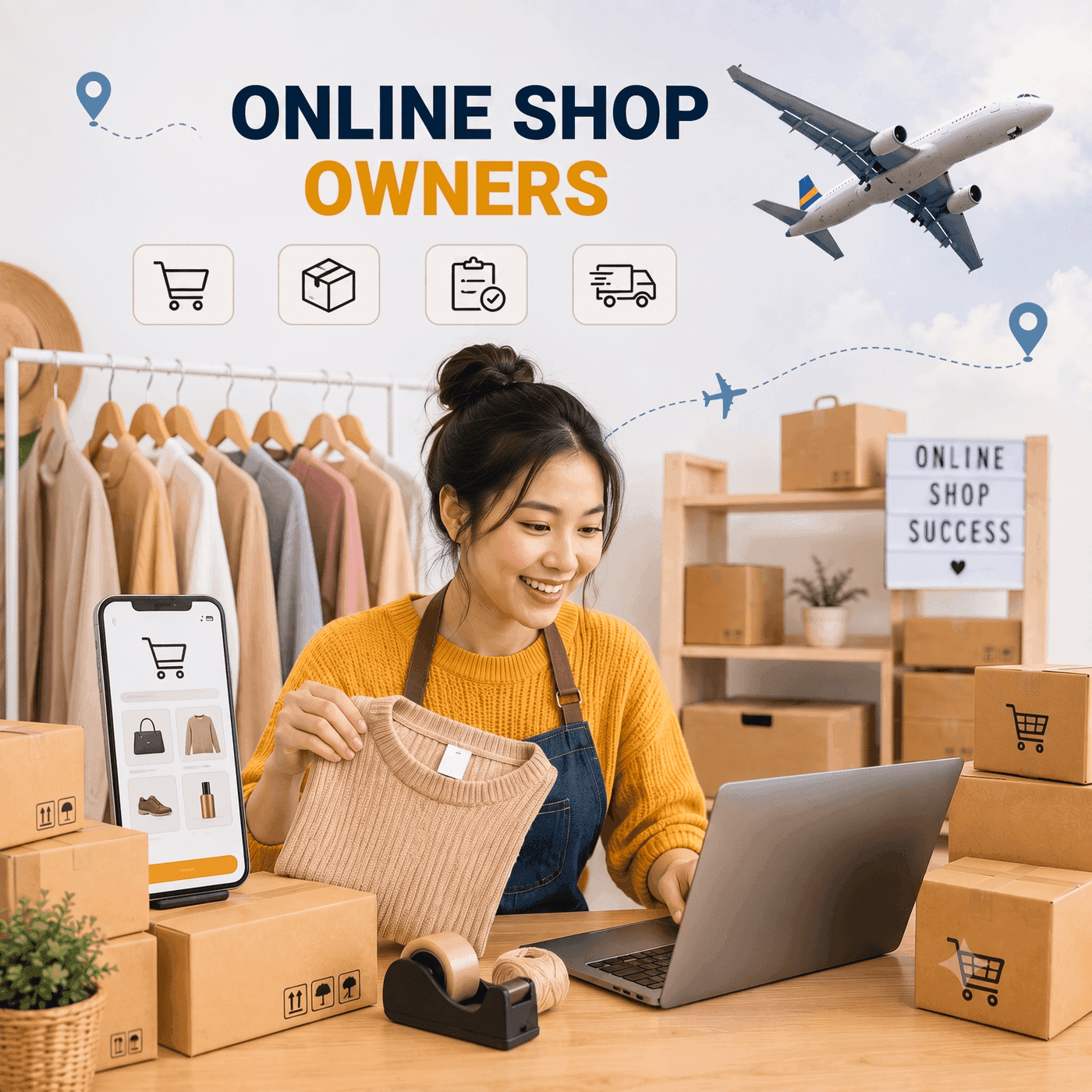 Online shop owners