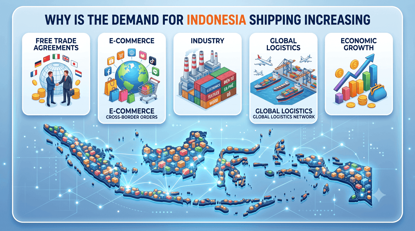 Illustration of why choose Indonesia Shipping