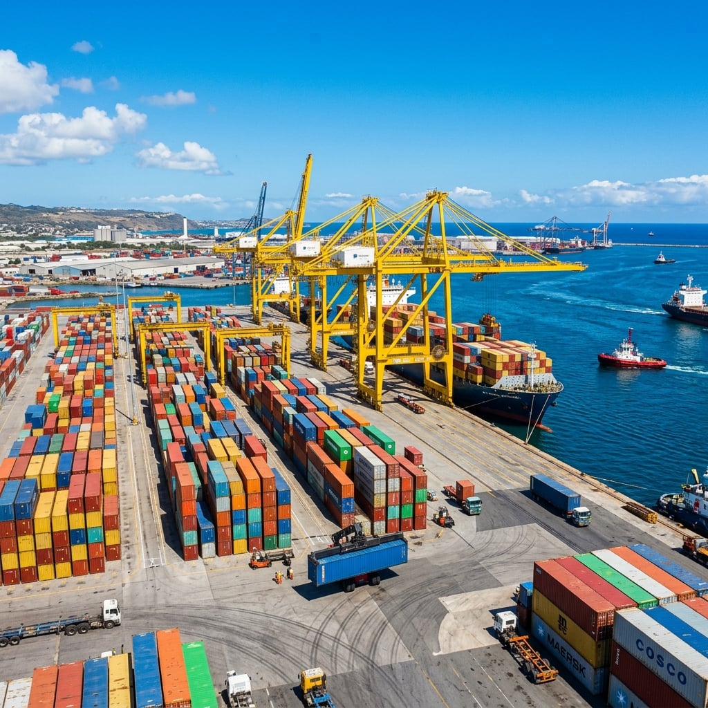 Logistics seaport