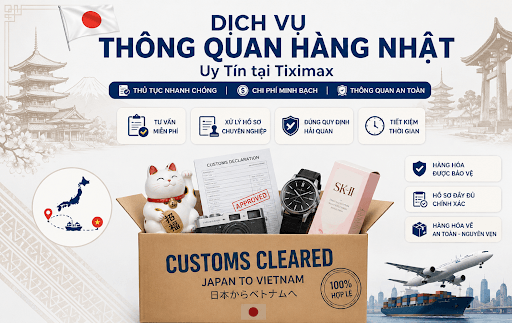 Minh họa dịch vụ Japan Customs Clearance Service