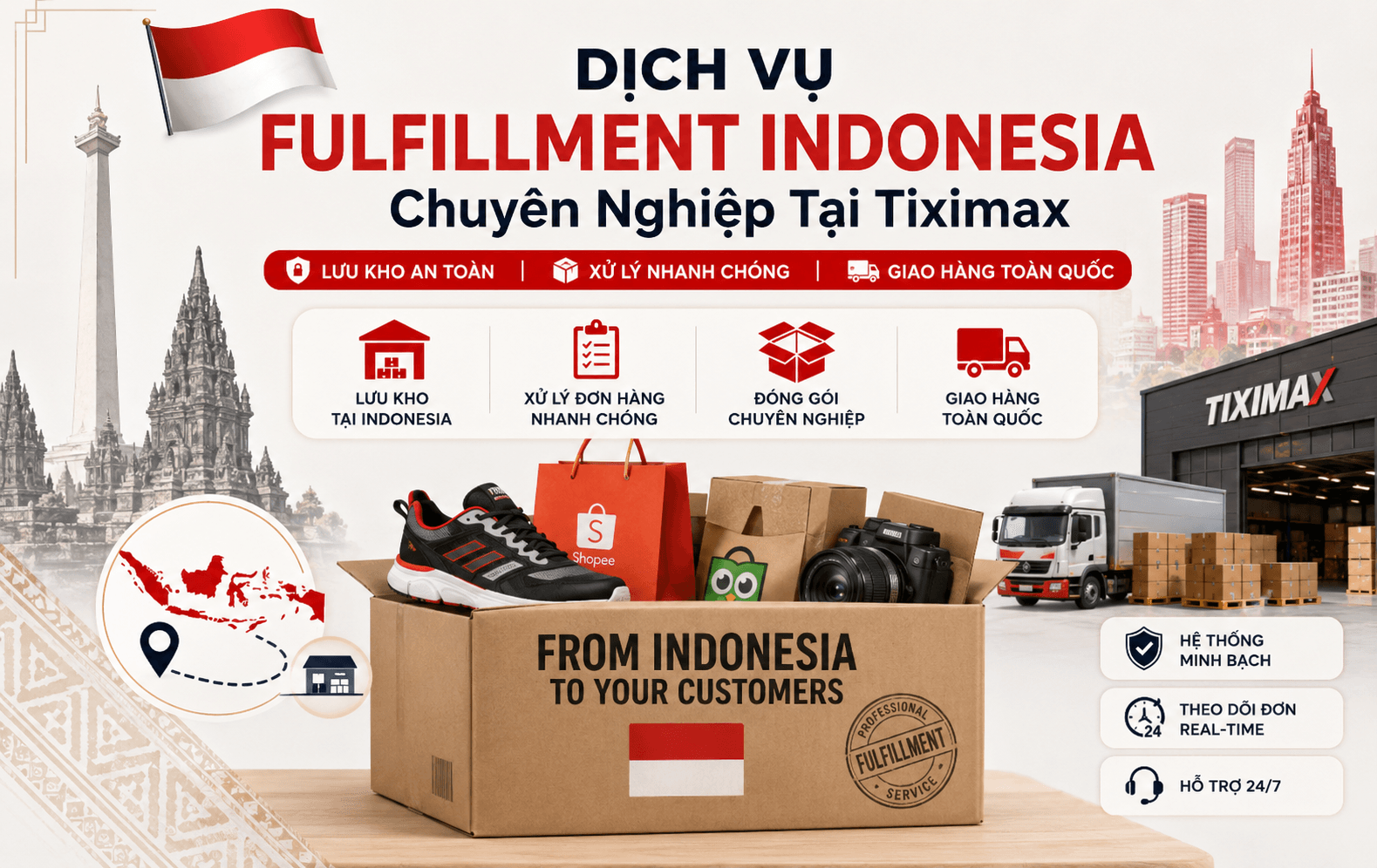 Minh họa dịch vụ Indonesia Fulfillment Service
