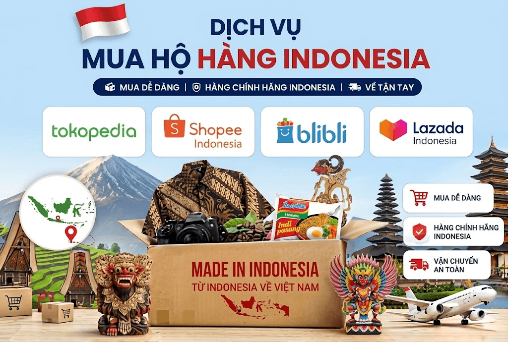 Minh họa dịch vụ Indonesia Purchasing Service