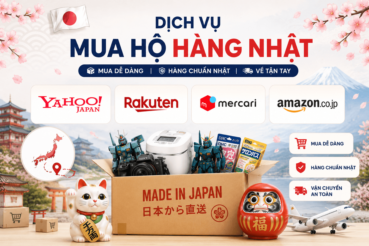 Minh họa dịch vụ Japan Purchasing Service