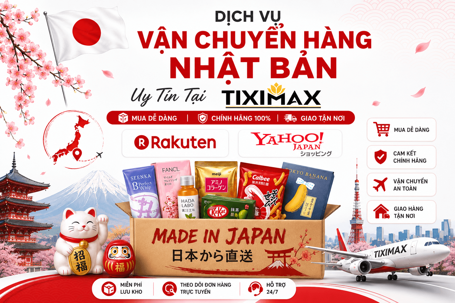 Minh họa dịch vụ Japan Freight Shipping