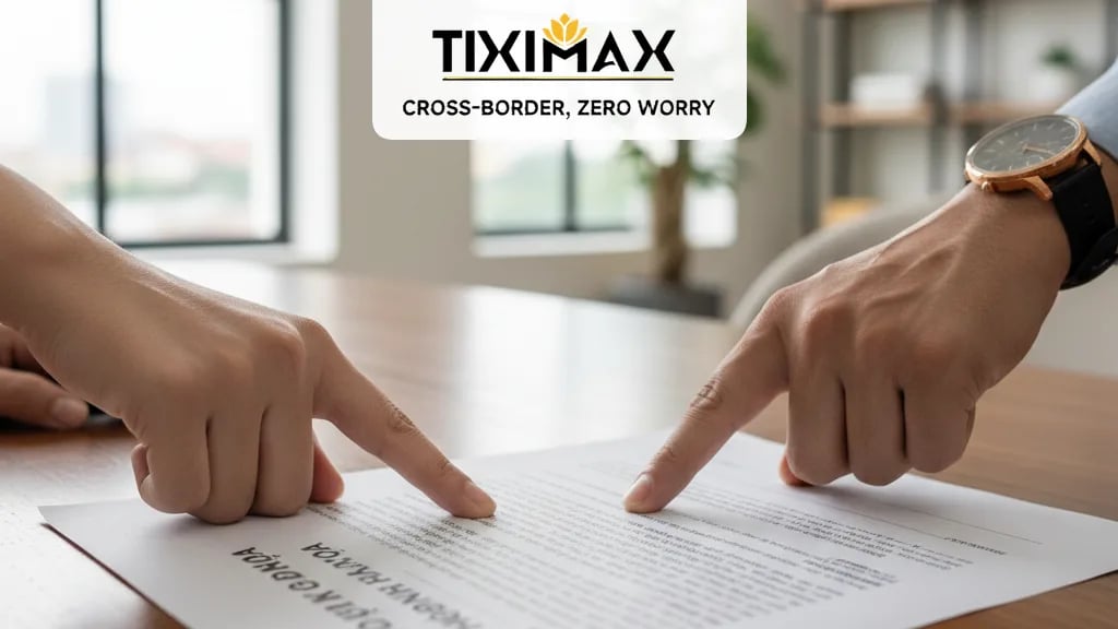 Người đang xem xét hợp đồng ký gửi hàng hóa với các điều khoản pháp lý