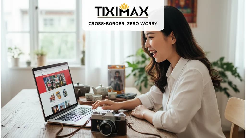 Người dùng đang xem các mặt hàng đấu giá trên eBay qua máy tính